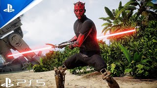 Darth Maul vs 100 Clone Troopers | Star Wars Movie Battles | Ultra Realistic HD | Battlefront 2