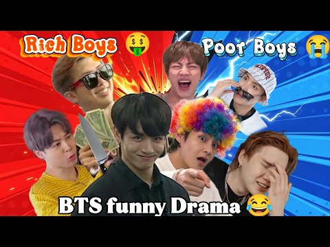 Rich Boys 🤑 VS Poor Boys 😭 BTS funny Hindi dubbing 😂