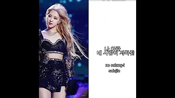 Blackpink rosé blackpink  love is gone korean versions