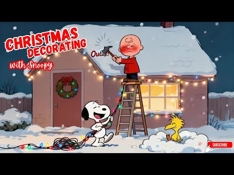 Snoopy Charlie Brown Christmas Decorating Cozy Christmas Jazz Swing Music Playlist 