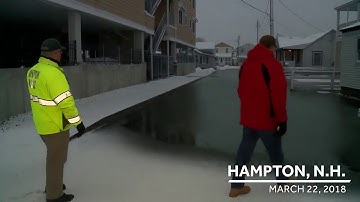 Raw video: Coastal flooding in Hampton after high tide