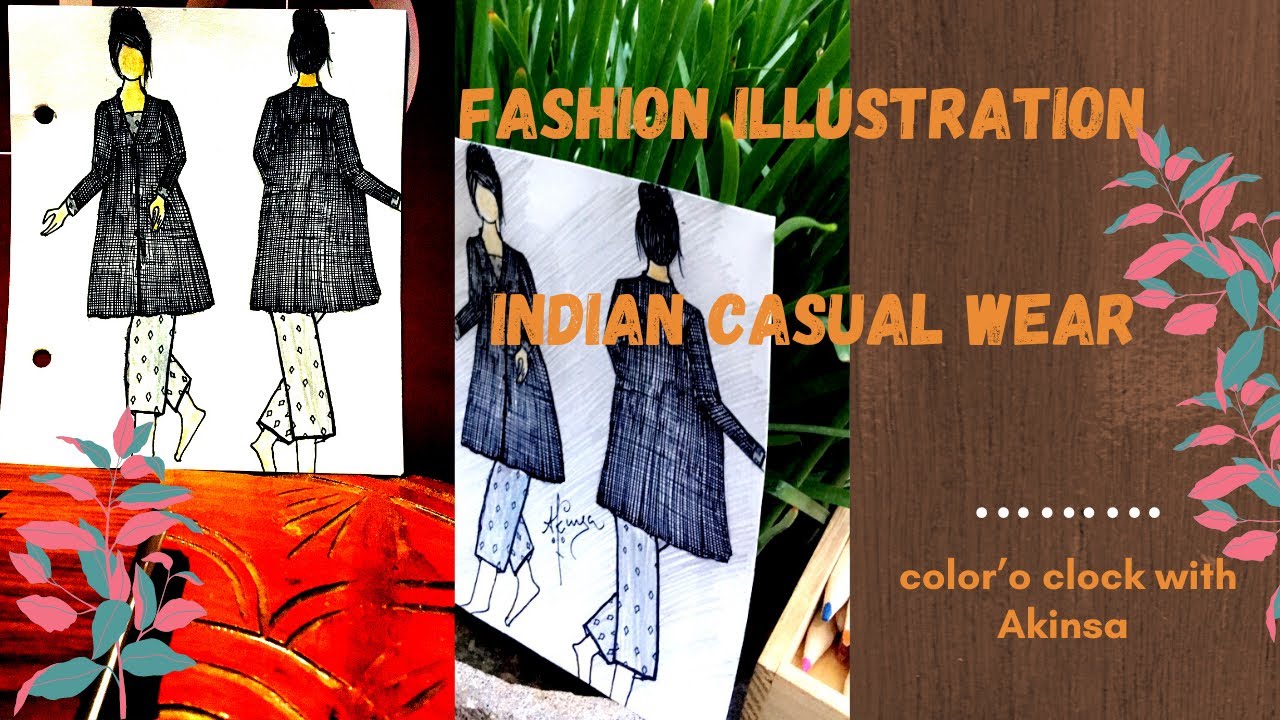 Fashion illustration -11 Indian casual wear 