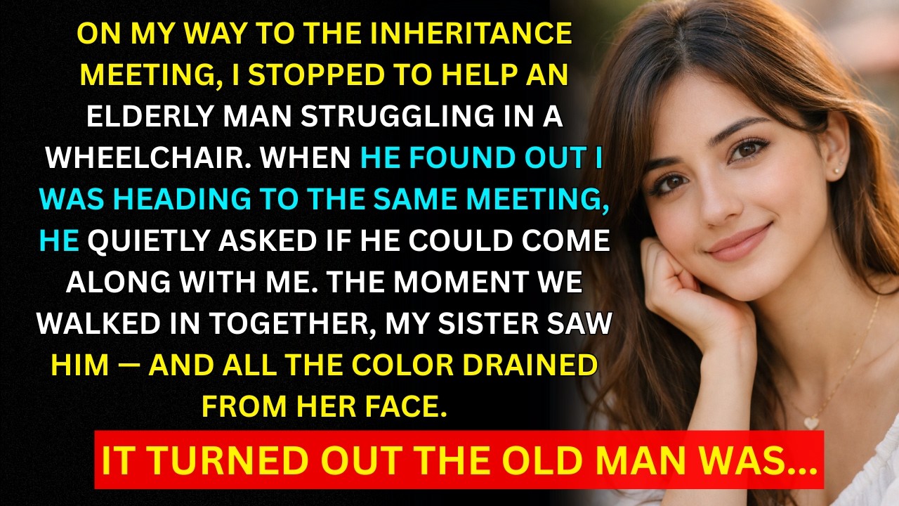 My Sister Went White at the Inheritance Meeting When She Saw Me with an Elderly Man — And Then...