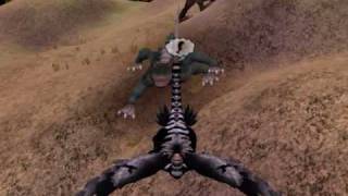 Spore Epic Deinosuchus VS Postosuchus