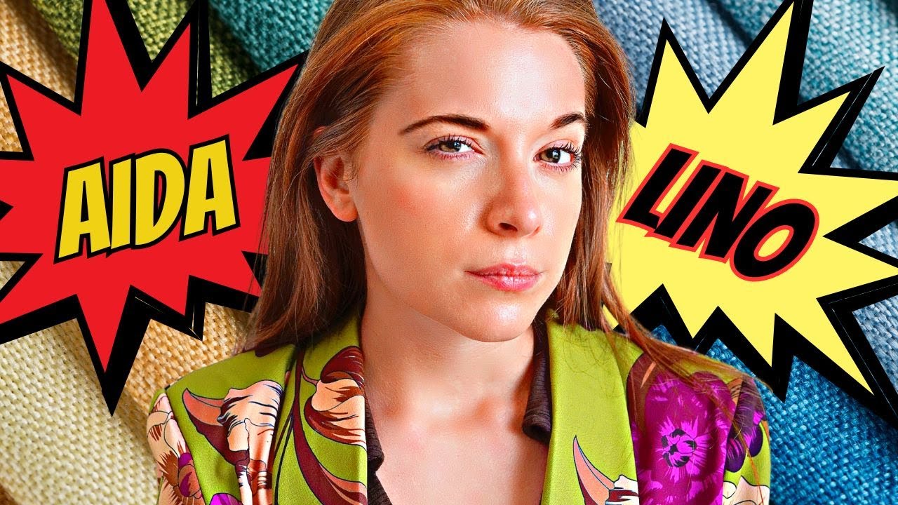 Meglio RICAMARE su LINO o Sulla Tela AIDA? #puntocroce #lino #aida