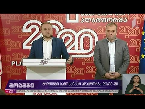 „სამოქალაქო პლატფორმა 20/20“-ის ბრიფინგი