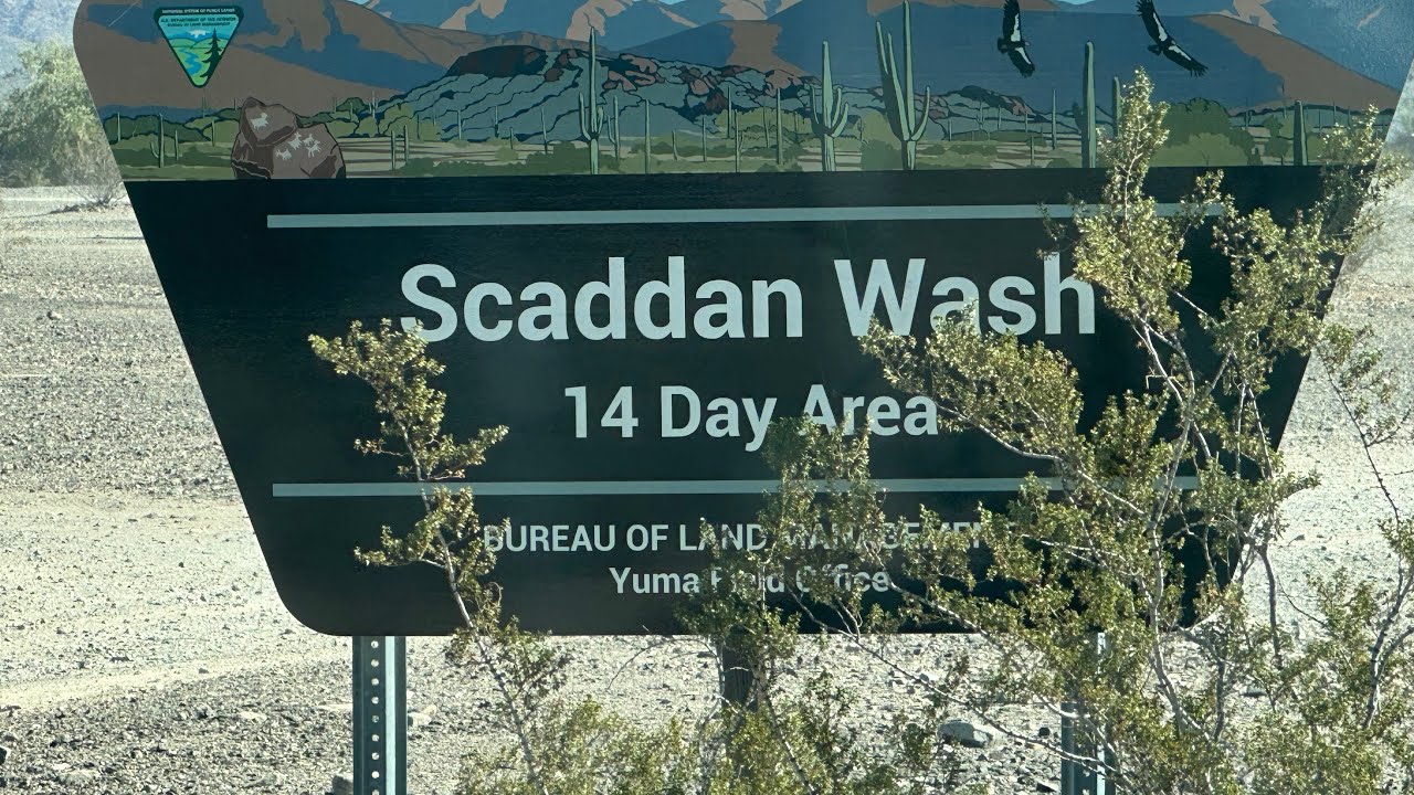 Scaddan wash BLM land 14 day free camping - longer drive in - Quartzite, Arizona