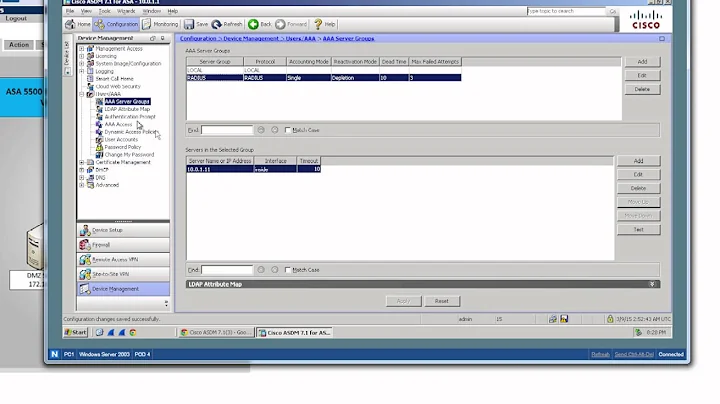 Configuring ASA for Radius