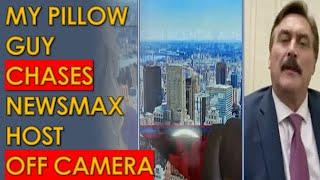 Mike Lindell Chases Newsmax Host Bob Sellers OFF CAMERA with Insane pro-Trump Interview