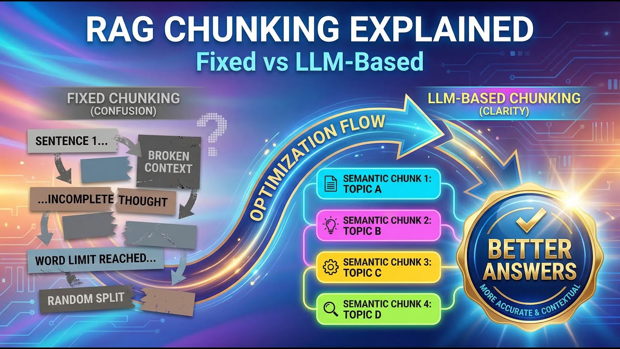 Chunking & Context Windows in RAG (Fixed, Structural, Semantic, LLM ...