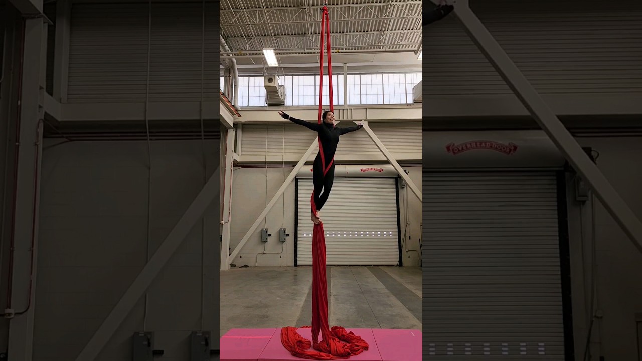Aerial Silks - Armless Pinch Descent