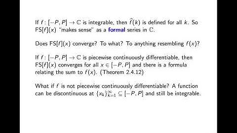 AN3NA (F20) Video 5.1 Part 1: L2-convergence of Fourier series (Section 2.4.5)
