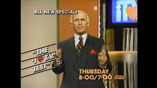 1983 ABC promo The "I ❤️ TV" Test