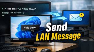 How to Send Message to Another PC on LAN in Windows 11/10 (CMD Tutorial)