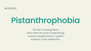 Pistanthrophobia (Pronunciation and Meaning)