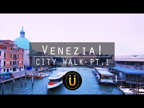Venice, Italy!! Walk - 1 (Stazione di Venezia Santa Lucia & Scalzi Bridge)!