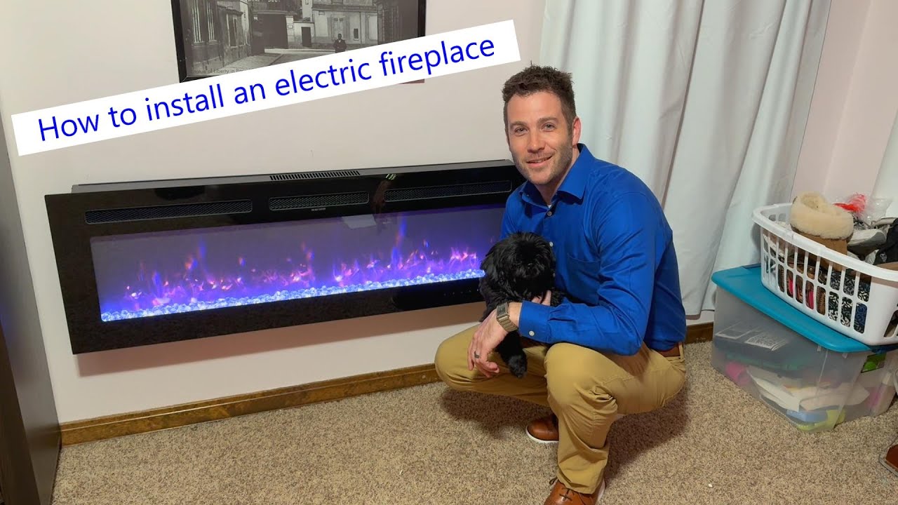 How to install your own electric fireplace #fireplace # ...