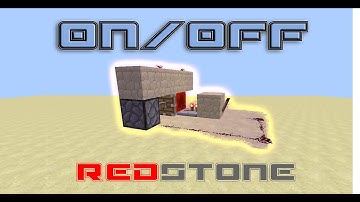 Minecraft: How to Make an On/Off Redstone Clock