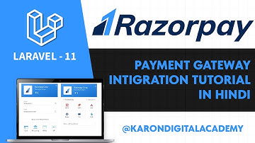 Laravel 11 Razorpay Payment Gateway Integration Tutorial in Hindi | Step by Step Guide