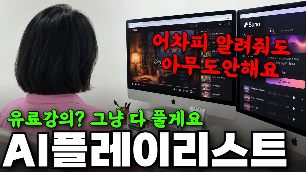 "유료강의? 듣지마세요!" AI음악 플레이리스트 만들어서 월 4천만원 버는 방법 (2026년 최신판)