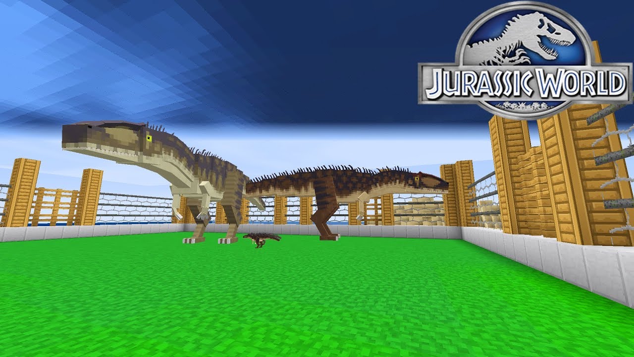 Jurassic world майнкрафт