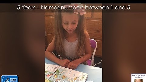 5 Years - Names numbers between 1 and 5 when you point to them