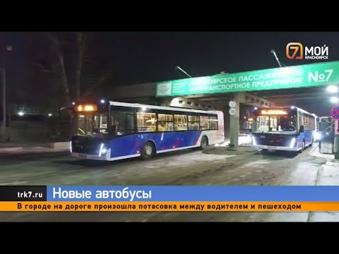 В Красноярске запустили 56 новых автобусов с пандусом для маломобильных горожан