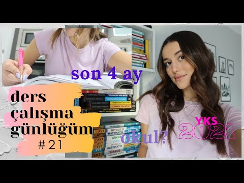 DERS ÇALIŞMA GÜNLÜĞÜM #21 || Son 4 Ay! , okul? , erken kalkıp çalışmak, beraber çalışalım #YKS2021