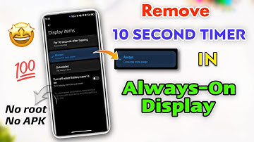 How to Remove 10 Second Limit in Always-On Display Any Redmi or Poco Devices | Without Root or APK😃