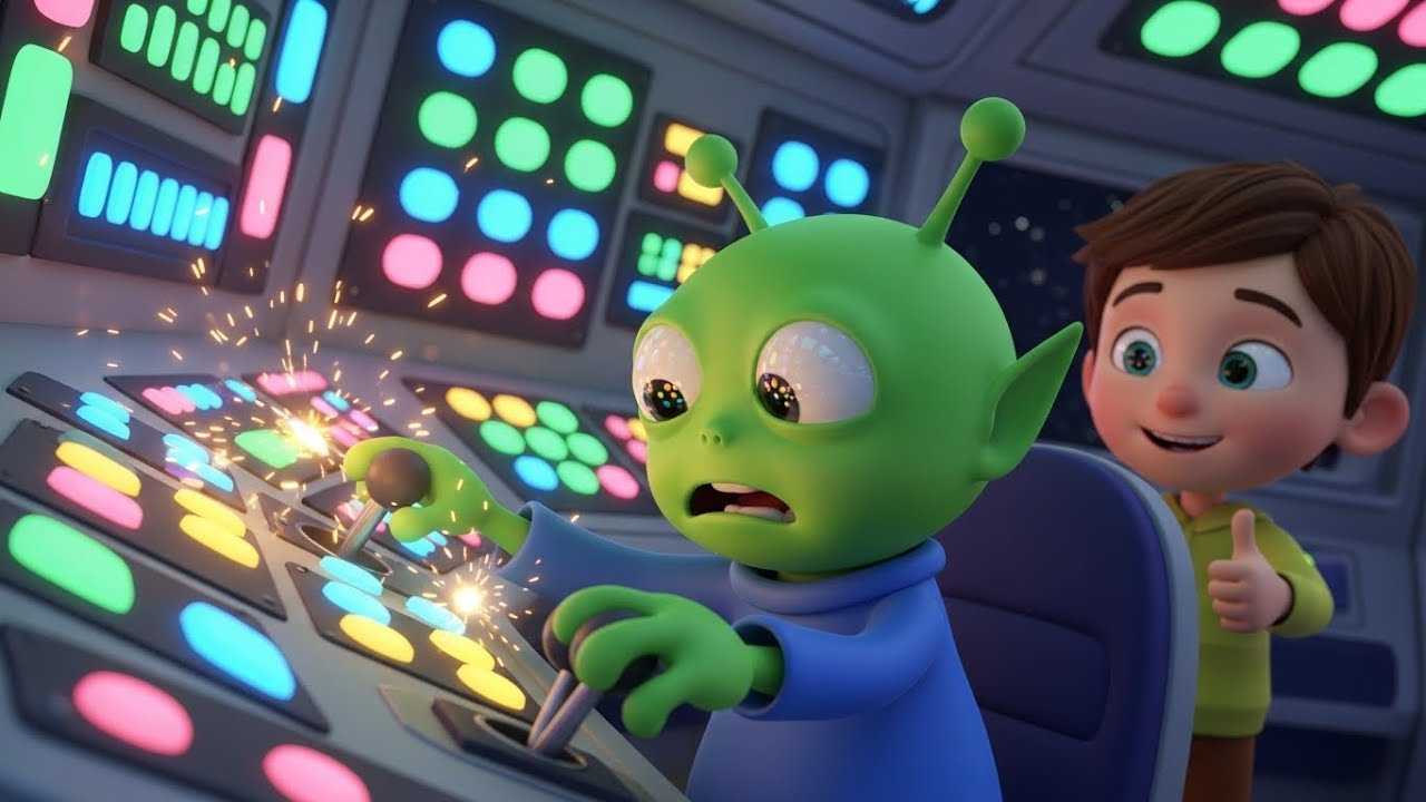 Among Us Silly Alien Pressed the Siren of | Nursery Rhymes for Kids & Baby Songs