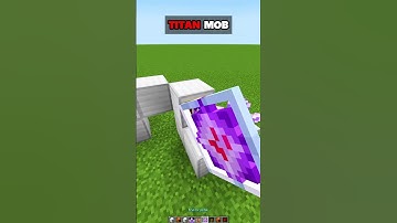 Minecraft Spawn Titan Mob In Minecraft 🤯 #minecraft #shorts