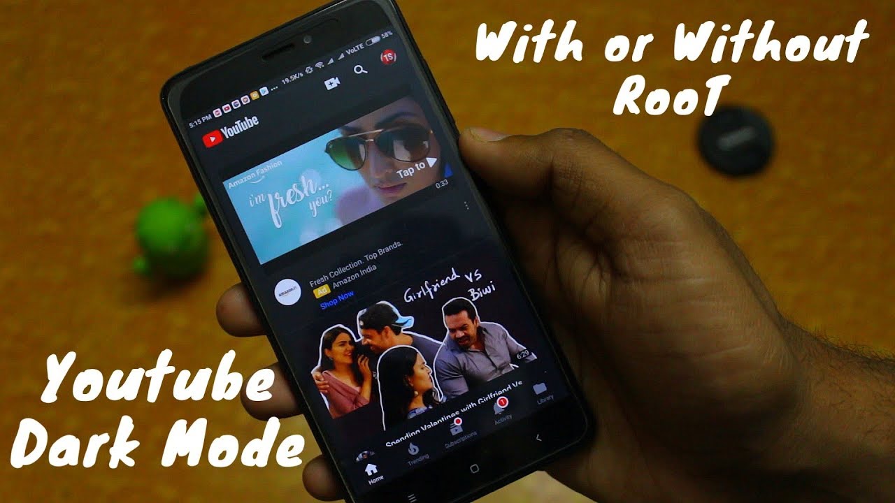 Android users can now get YouTube's dark mode