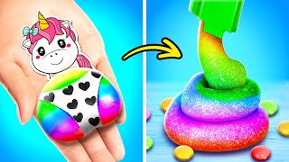 Mignon Squishy Licorne 😍💖 Gadgets Riches vs Pauvres