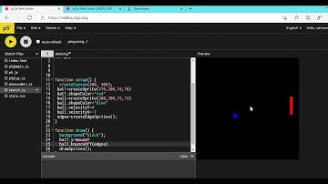 How to make ping pong ball game on p5.js