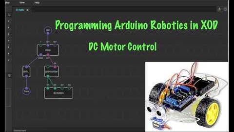 XOD programming of Arduino Robot – DC Motor Control