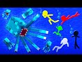 Stickman VS Minecraft: Glowsquid - AVM Shorts Animation