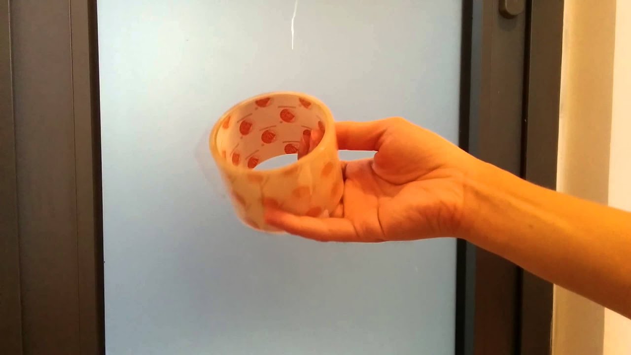 Looking through frosted glass using packing tape YouTube
