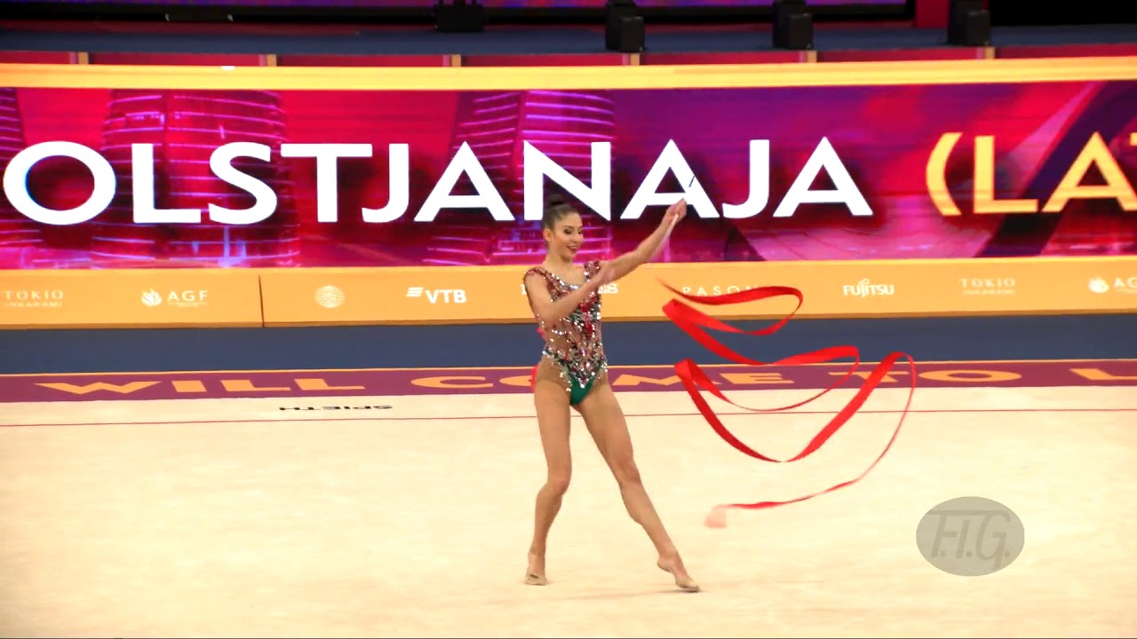 POLSTJANAJA Jelizaveta (LAT) - 2019 Rhythmic Worlds, Baku (AZE) - Qualifications Ribbon