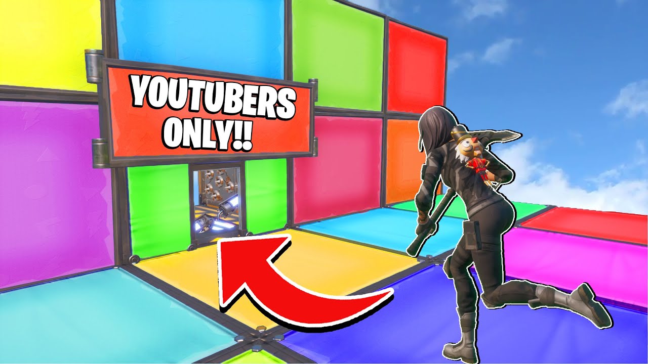 This UNIQUE Deathrun is ONLY for YouTubers! (Fortnite Creative)