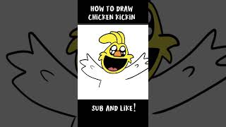 How To Draw Chicken Kickin | Poppy Playtime #shorts