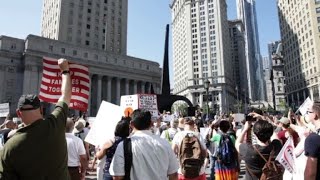 New York: manifestation contre la politique migratoire de Trump