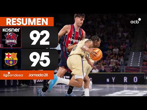 Kosner Baskonia - Barça (92-95) RESUMEN | Liga Endesa 2025-26