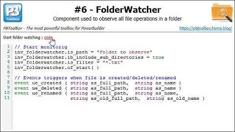 PBToolbox Powerbuilder FolderWatcher (#6)