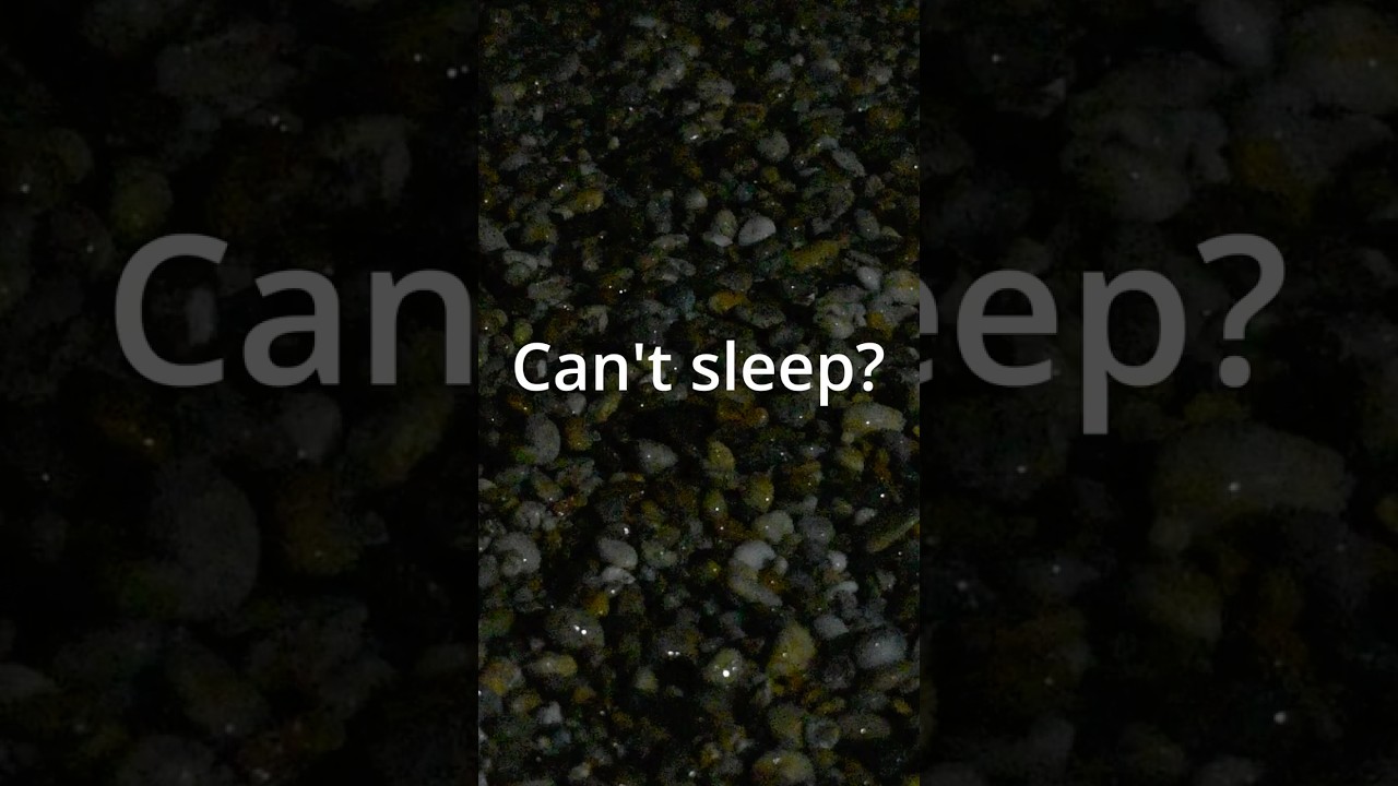 Sleep QUICKLY tonight!   Night Rain on the Beach.