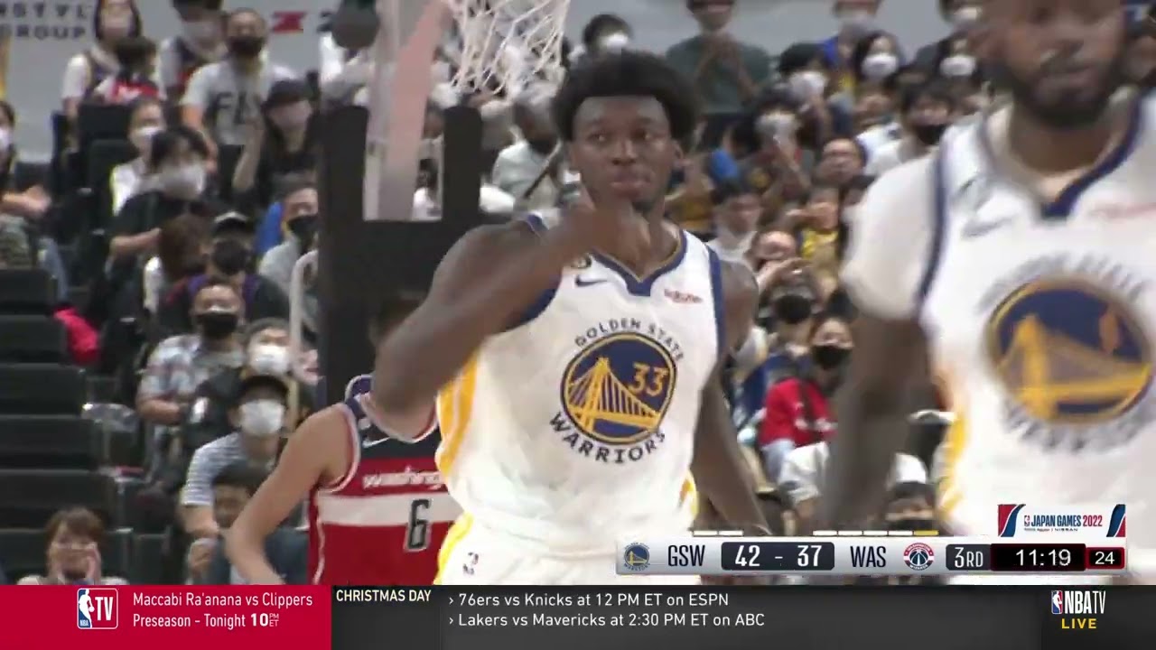 James Wiseman Electrifies Crowd at NBA Japan Games | Warriors Highlights