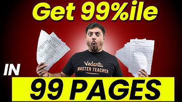 JEE 2026: Score 99%ile in 99 Pages😱😱 | JEE Mains 2026 | Harsh Sir