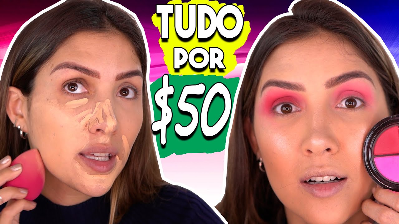 TESTANDO MUITAS MAKES com 50 REAIS | MAKES DA 25