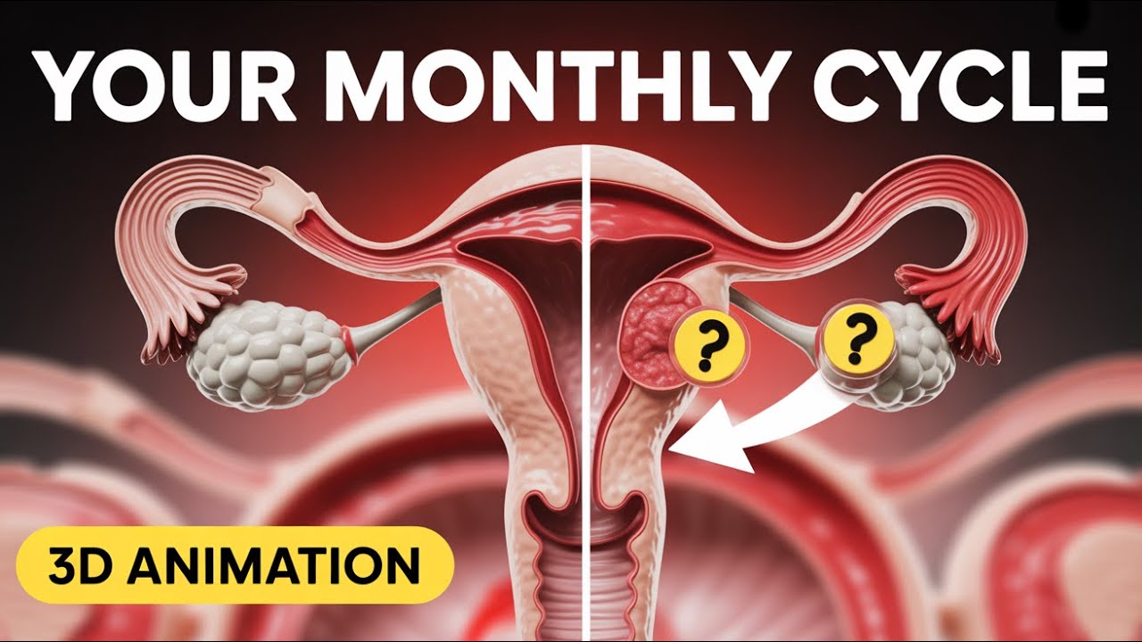 Menstrual Cycle Explained: What Happens During Ovulation & Periods | 3D Animation