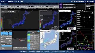 強震モニタ放送 24 LIVEの配信のサムネイル画像