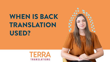 When Is Back Translation Used?